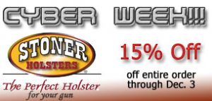 Stoner Holsters Cyber Week Save 15%